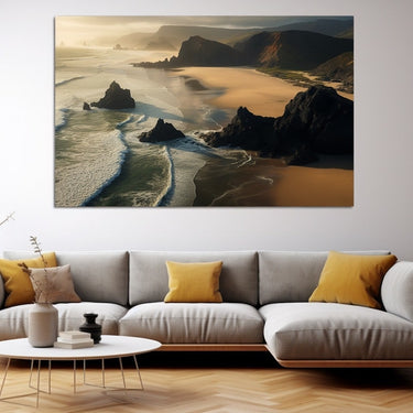 Aerial Beach Canvas
